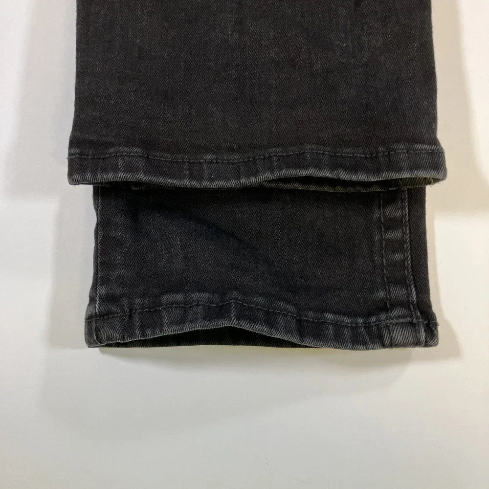 True Religion Rocco Jeans Mens 32 Black Relaxed Skinny Flap Pocket Stretch 32x34